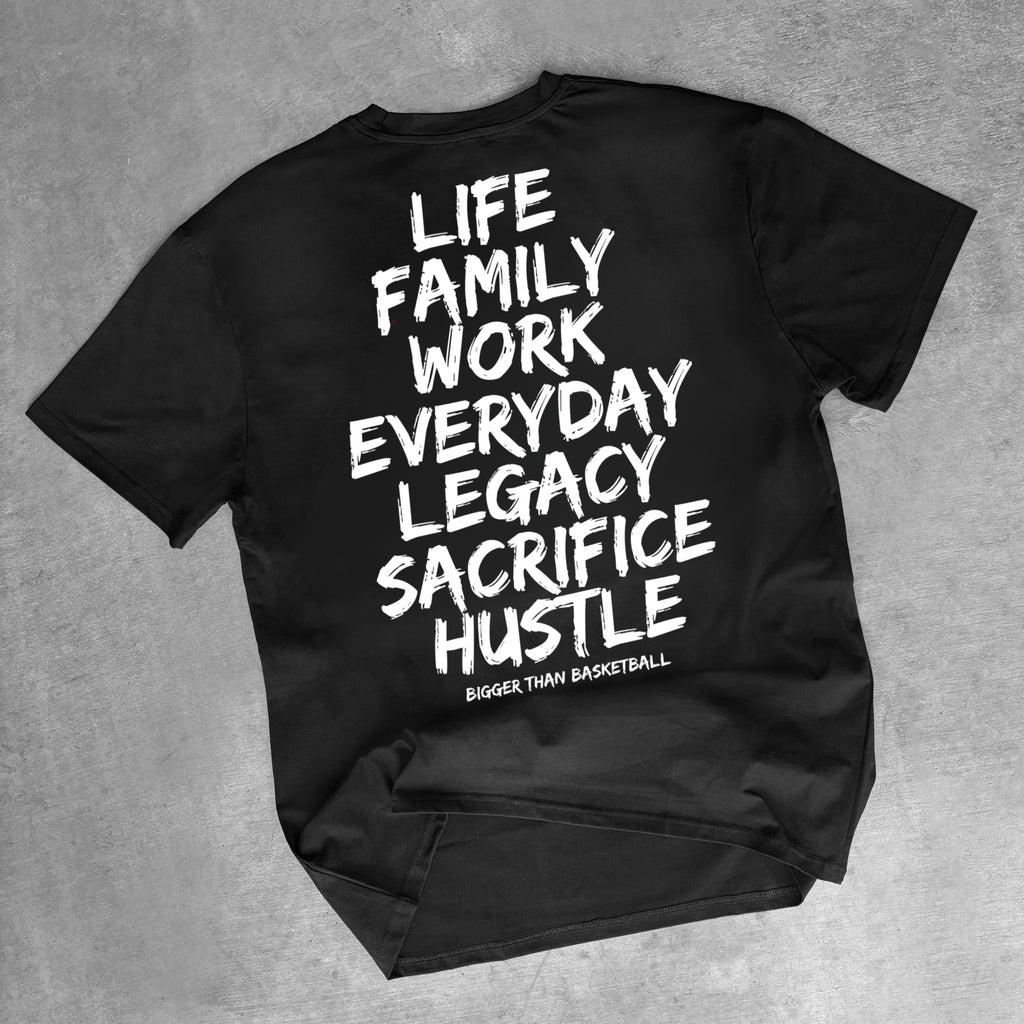 Bigger Than Basketball Basketball is Life - T-Shirt - Black — product category context