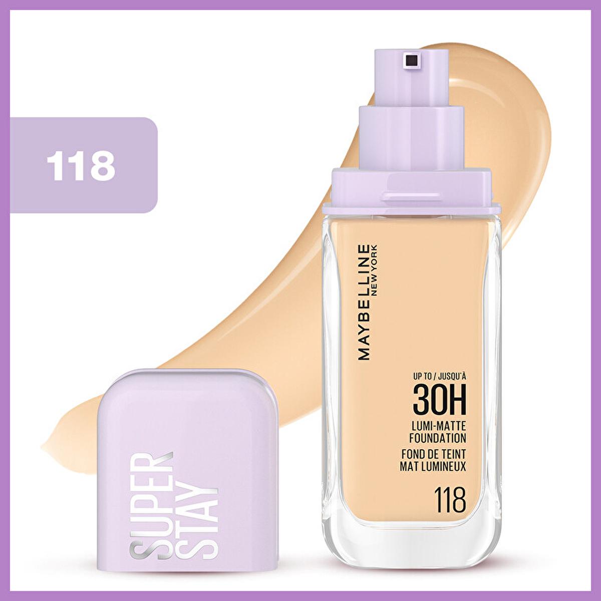 Maybelline Super Stay Lumi Matte Foundation - Long Lasting, Matte Finish, Lightweight Coverage for All Skin Tones