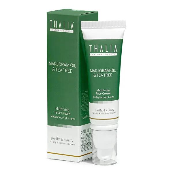 Thalia Marjoram Natural Face Moisturizer Cream - Non-comedogenic, Soothing, and Nourishing for Sensitive Skin