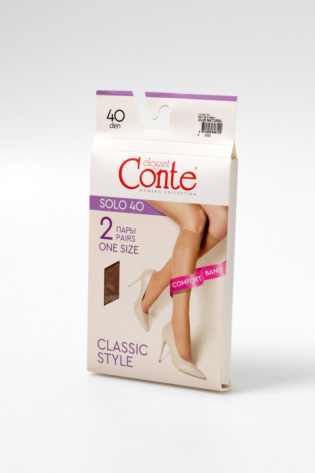 TheRanok.com Knee Highs Conte Solo 40 Den (2 pairs) — side view