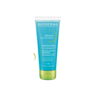 Bioderma Sebium Foaming Gel 3.38 fl oz - Gentle Daily Facial Cleanser for Oily & Combination Skin