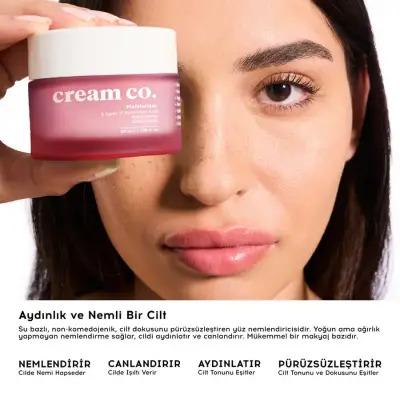 Cream Co. Hydrating Skincare Set: SOS Serum + Moisturizer | Vegan, Brightening, Anti-Aging, Repairs Skin Barrier, Evens Skin Tone