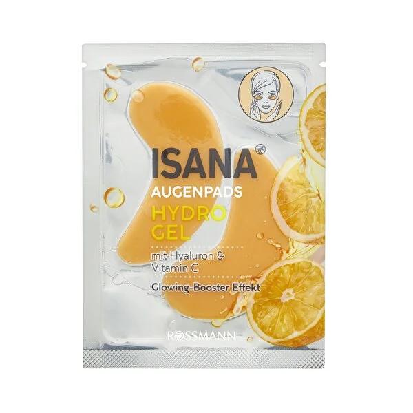 Isana Hydrogel Eye Patches with Hyaluronic Acid & Vitamin C - Vegan, Dermatologically Tested Under-Eye Mask