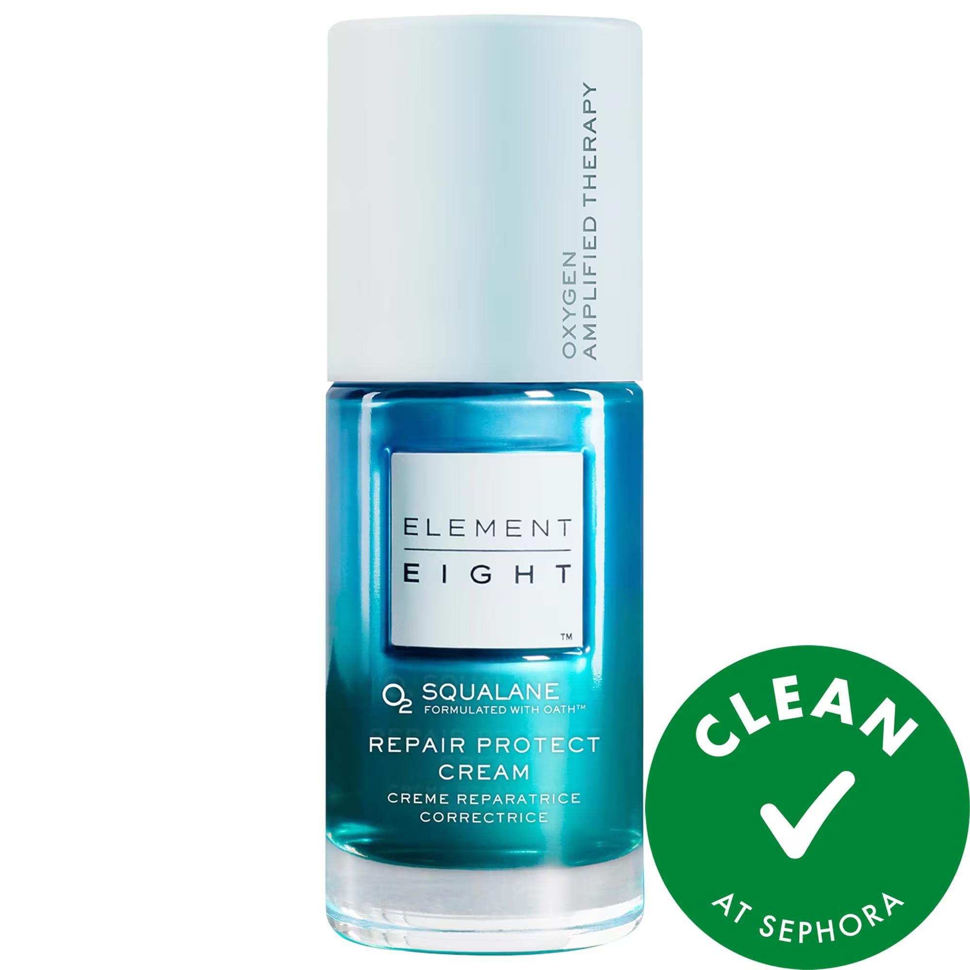 Element Eight Mini O2 Squalane Cream: Redness Relief & Skin Barrier Repair | Liquid Oxygen Facial Moisturizer for Sensitive, Irritated Skin - Vegan & Cruelty-Free