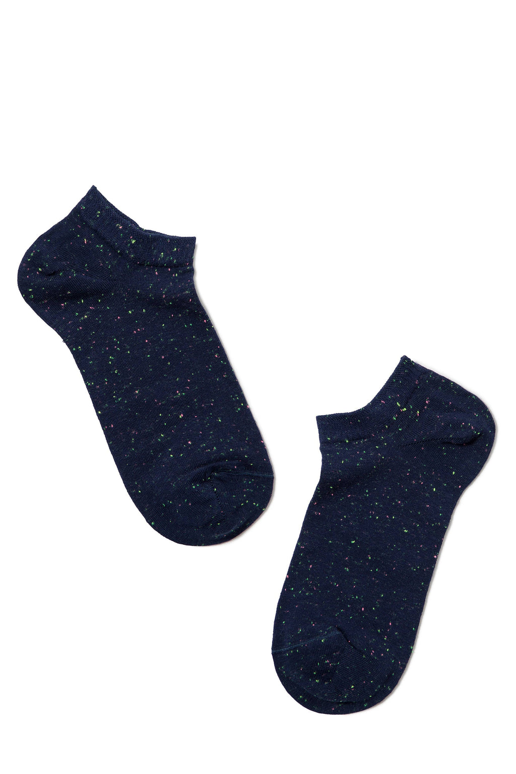 TheRanok.com Cotton Ankle Socks Conte Active - 085 Knitted Colorful Pixels — back view