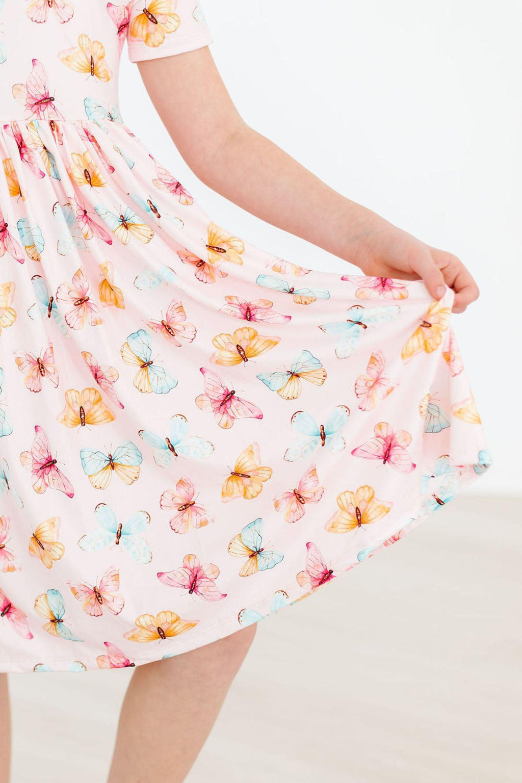 Mila & Rose ® Butterfly Kisses S/S Pocket Twirl Dress — lifestyle context