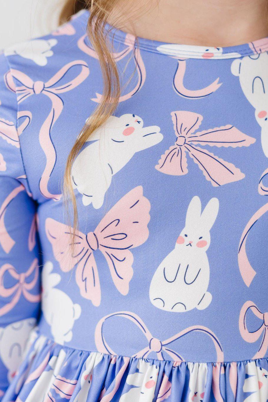 Mila & Rose ® Hop, Skip & Twirl 3/4 Sleeve Pocket Twirl Dress — main product shot