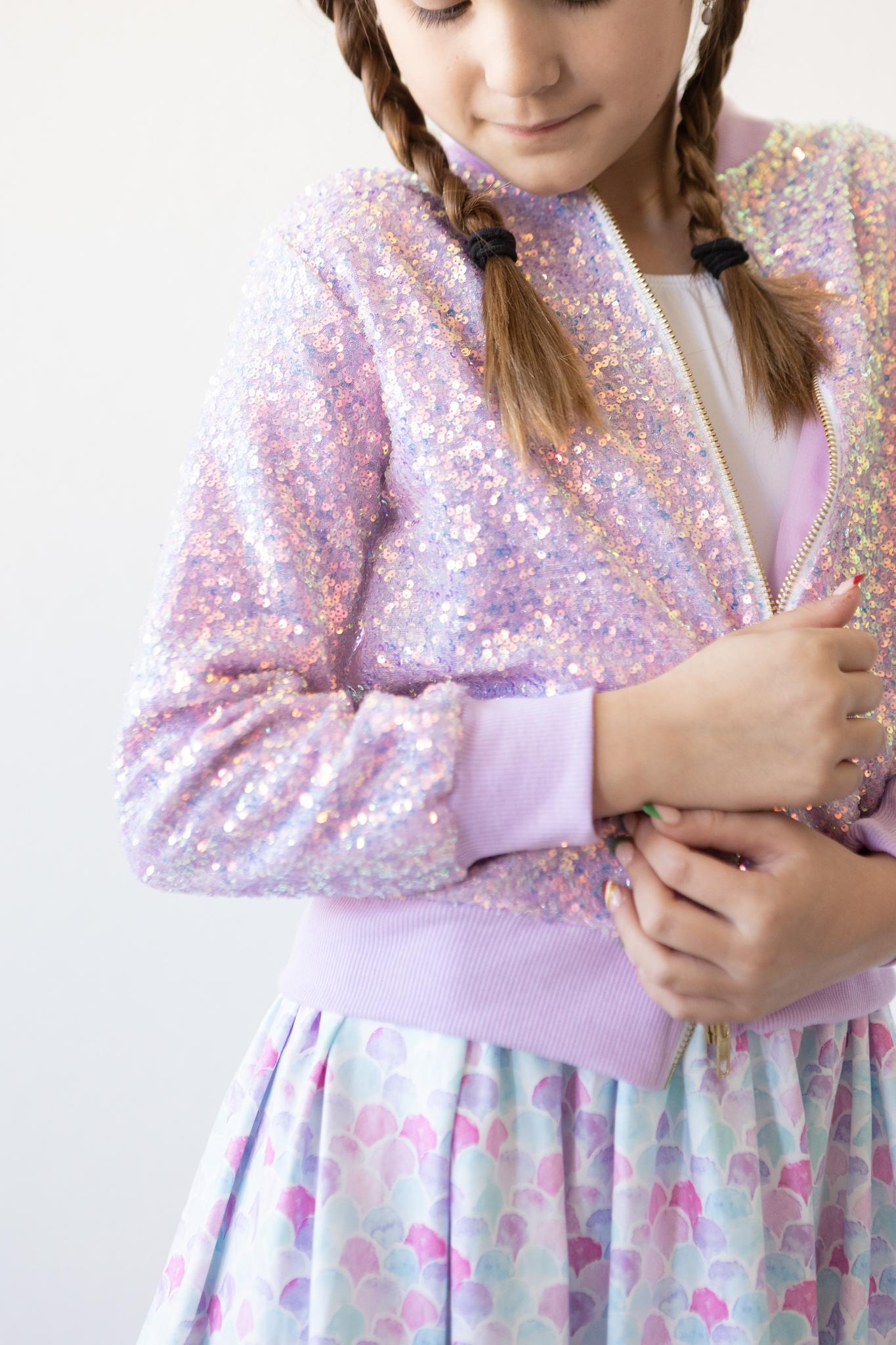 Mila & Rose ® Lavender Sequin Jacket — main product shot