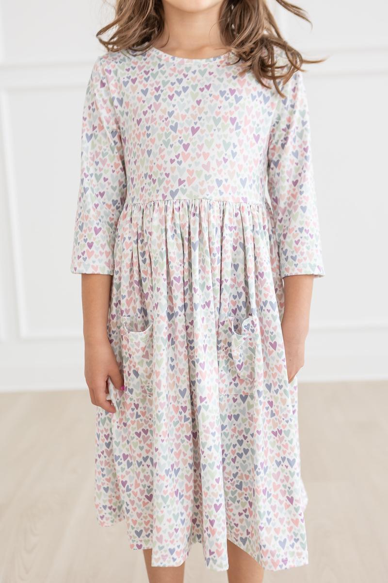 Mila & Rose ® One in a Million 3/4 Sleeve Pocket Twirl Dress — alternative angle