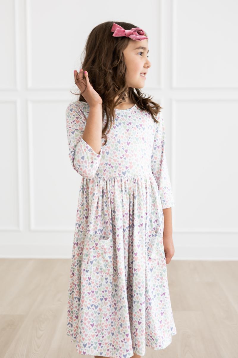 Mila & Rose ® One in a Million 3/4 Sleeve Pocket Twirl Dress — main product shot