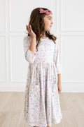 Mila & Rose ® One in a Million 3/4 Sleeve Pocket Twirl Dress — main product shot