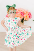 Mila & Rose ® SALE Top of the Mornin' Flutter Sleeve Twirl Dress — main product shot