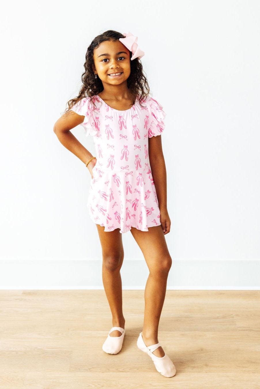Mila & Rose ® Twirling en Pointe S/S Twirl Leotard — lifestyle context