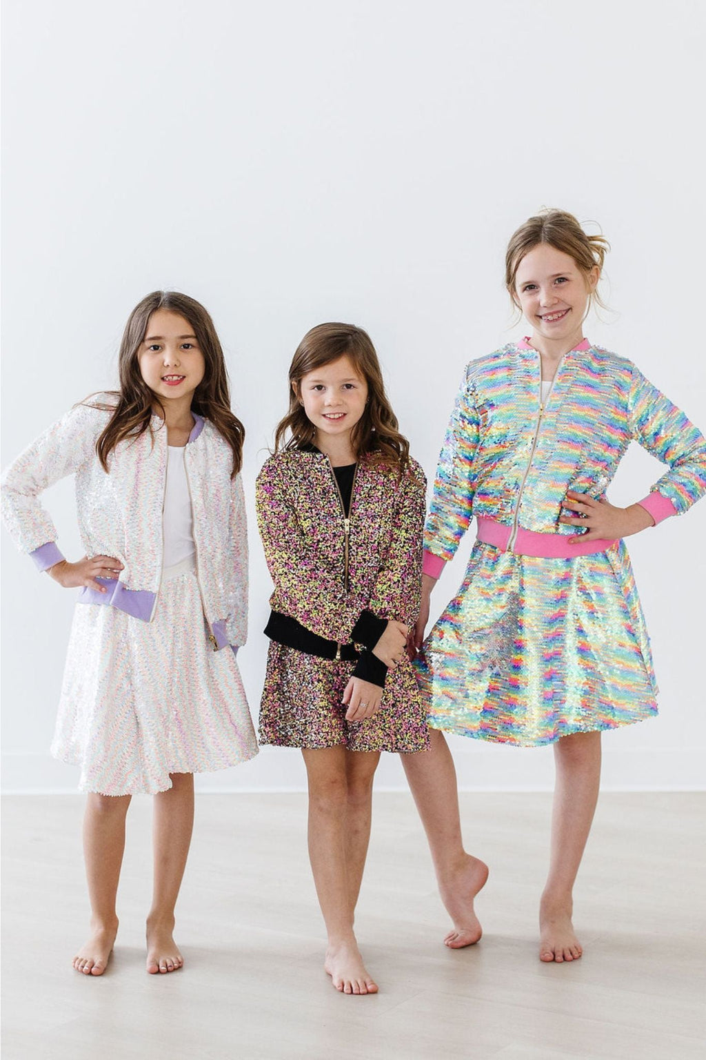 Mila & Rose ® Unicorn Flip Sequin Jacket — in-use photo