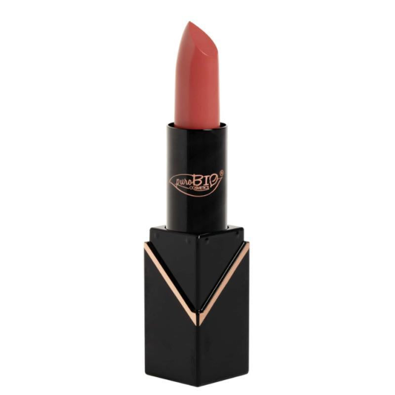 PuroBio Semi-Matte Lipstick - Paraben-Free, Moisturizing Lip Color with Full Coverage - Italian Mineral Makeup