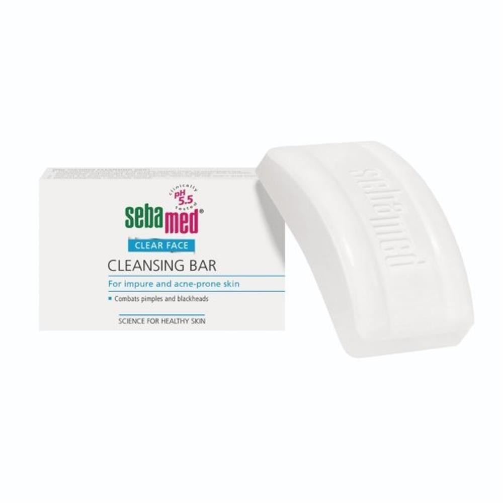 Sebamed Clear Face Compact Soap 100g - pH Balanced Acne Cleansing Soap Bar, Paraben-Free, Clinically Tested