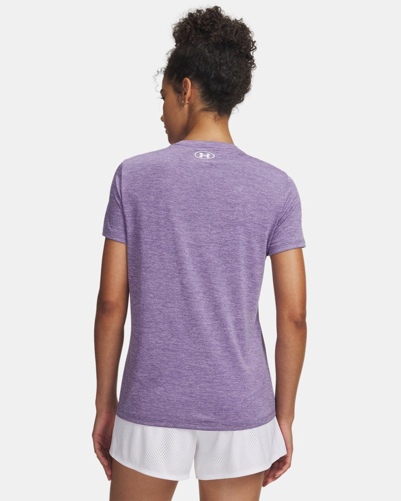 UNDER ARMOUR Tech Twist SS - Purple Luxe/White