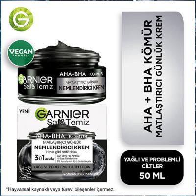 Garnier Daily Moisturizing Cream for Oily Skin - Garnier Pure Charcoal Mattifying Moisturizing Cream 50ml