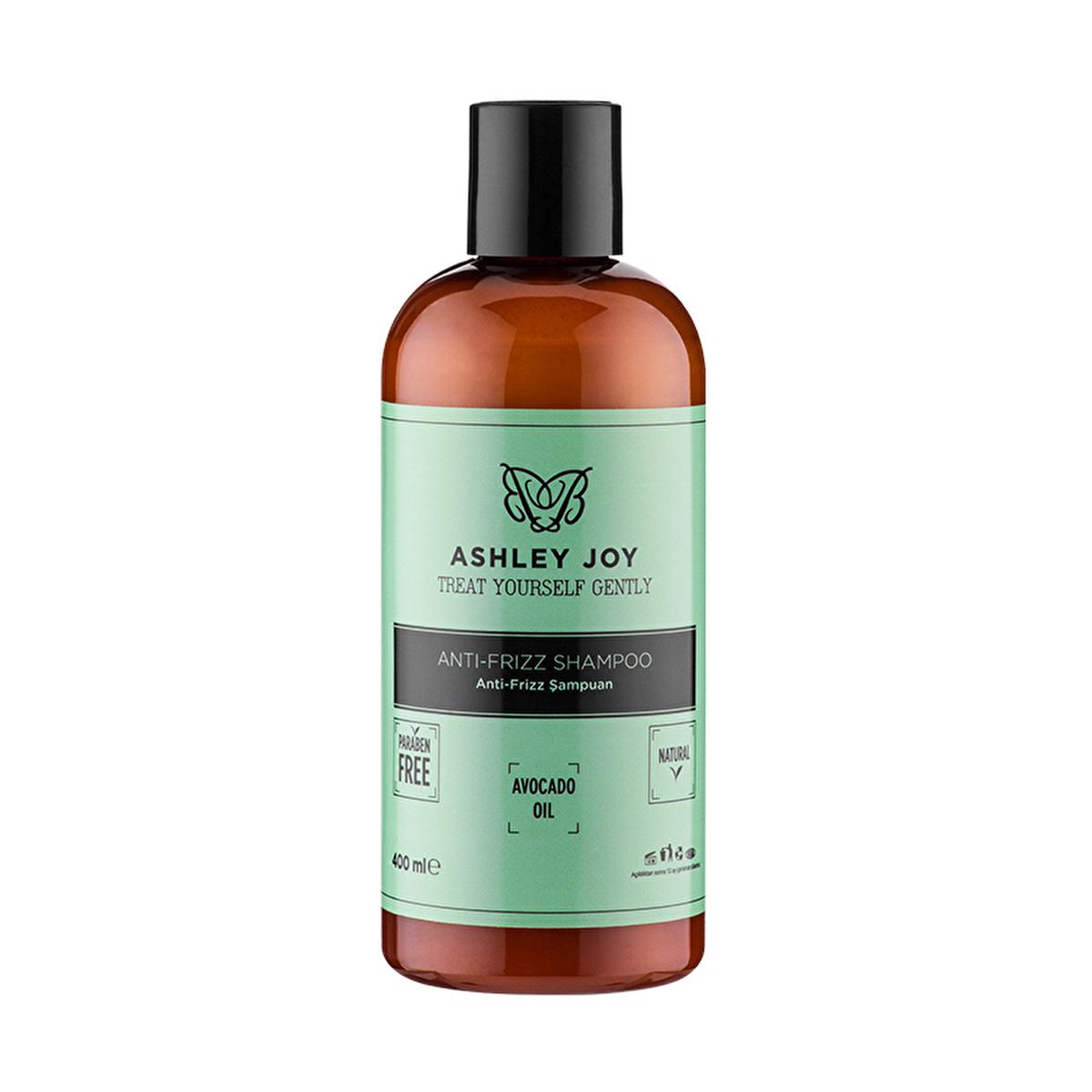 Ashley Joy Anti-Frizz Shampoo: Tame Frizzy Hair with Avocado Oil Moisture | Smoothing, Hydrating Formula (400ml / 13.53 fl oz)