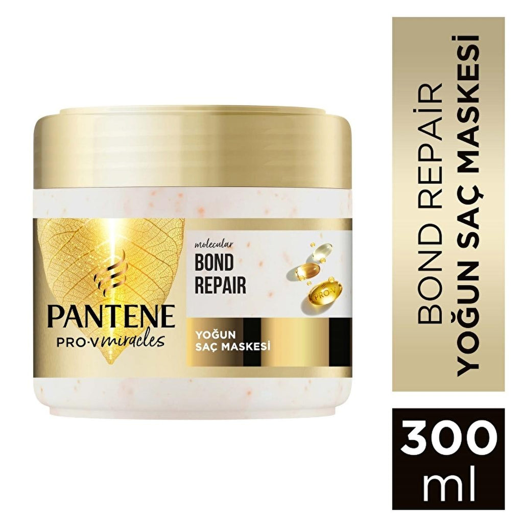 Pantene Pro-V Miracles Hair Mask: Molecular Bond Repair, Biotin & Pro-Vitamins for Damaged Hair - Intensive Strengthening Treatment