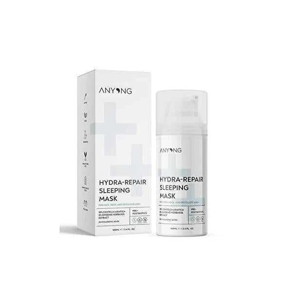 Anyong Hydrating Sleeping Mask with Centella Asiatica & Hyaluronic Acid - 3.38 fl oz, Natural Skincare for Dry & Sensitive Skin