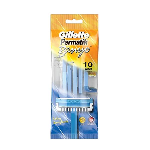 Permatik Disposable Shaving Razor for Bathroom Use - Pack of 10