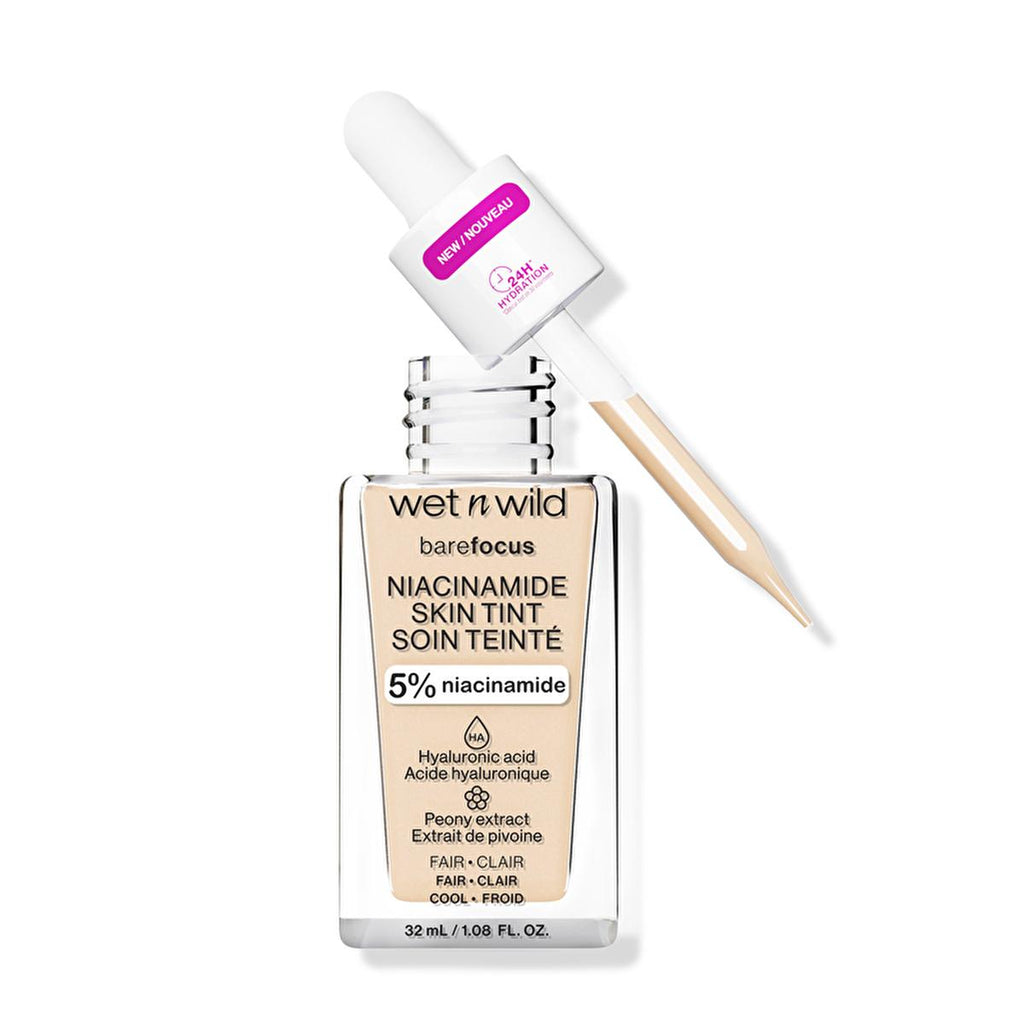 wet n wild Niacinamide Skin Tint Foundation: Achieve Natural, Radiant Skin with Hyaluronic Acid & Sheer Coverage