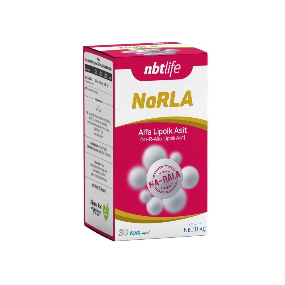 NBTLife Na-R Alfa Lipoik Asit 200 mg - High Bioavailability Alpha Lipoic Acid Supplement for Antioxidant Support - 30 Capsules