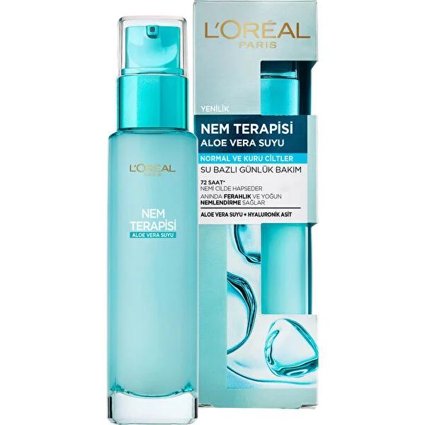 L'Oréal Paris Moisturizing Facial Care - Intense Hydration & Refreshment for Dry Skin, 72-Hour Lasting Effect