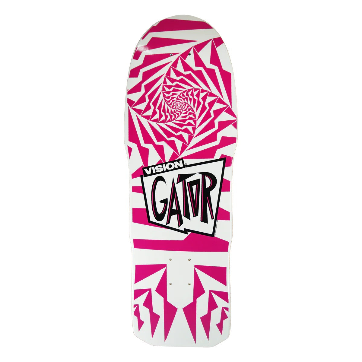 Vision Gator II Skateboard Deck - 10.25″ White/Pink by Skates USA