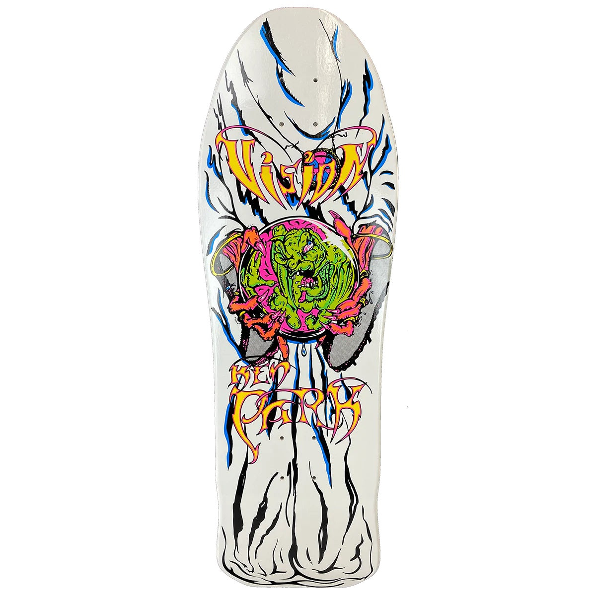 Vision Ken Park Crystal Ball Skateboard Deck - 9.75″ White by Skates USA