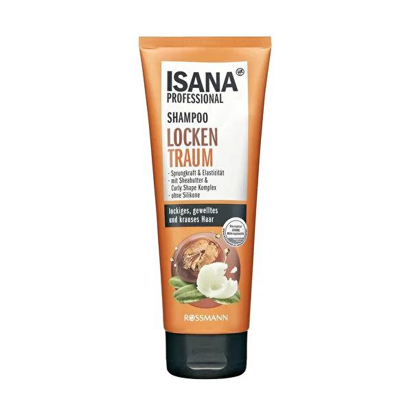 Isana Professional Curly Hair Shampoo - Silicone-Free, Rock Crystal Extract & Pro-Vitamin B5 - 8.45 fl oz