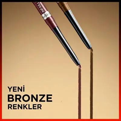 L'Oréal Paris Infaillible Eyeliner - Bronzed Espresso, Long-Lasting Waterproof Eye Makeup with Creamy Texture