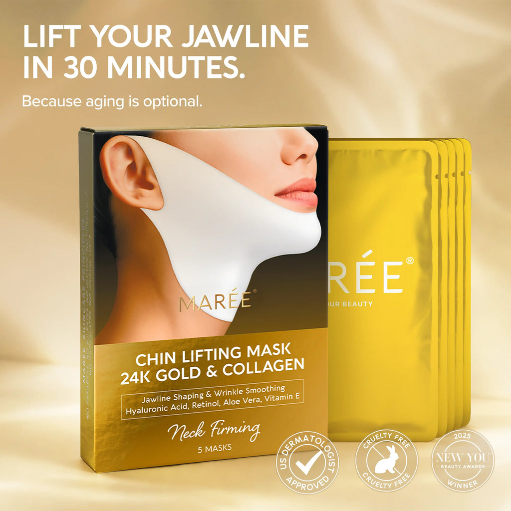 24K Gold Chin & Jawline Lifting Mask – Maree