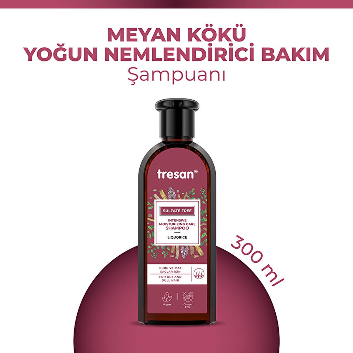 Tresan Sulfate-Free Shampoo with Licorice Root Extract - Moisturizing, Gentle, Natural Hair Care - 10.14 fl oz