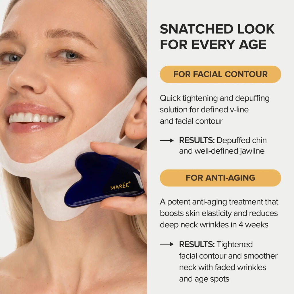 Maree 24K Gold V-Line Lifting Mask — comparison shot