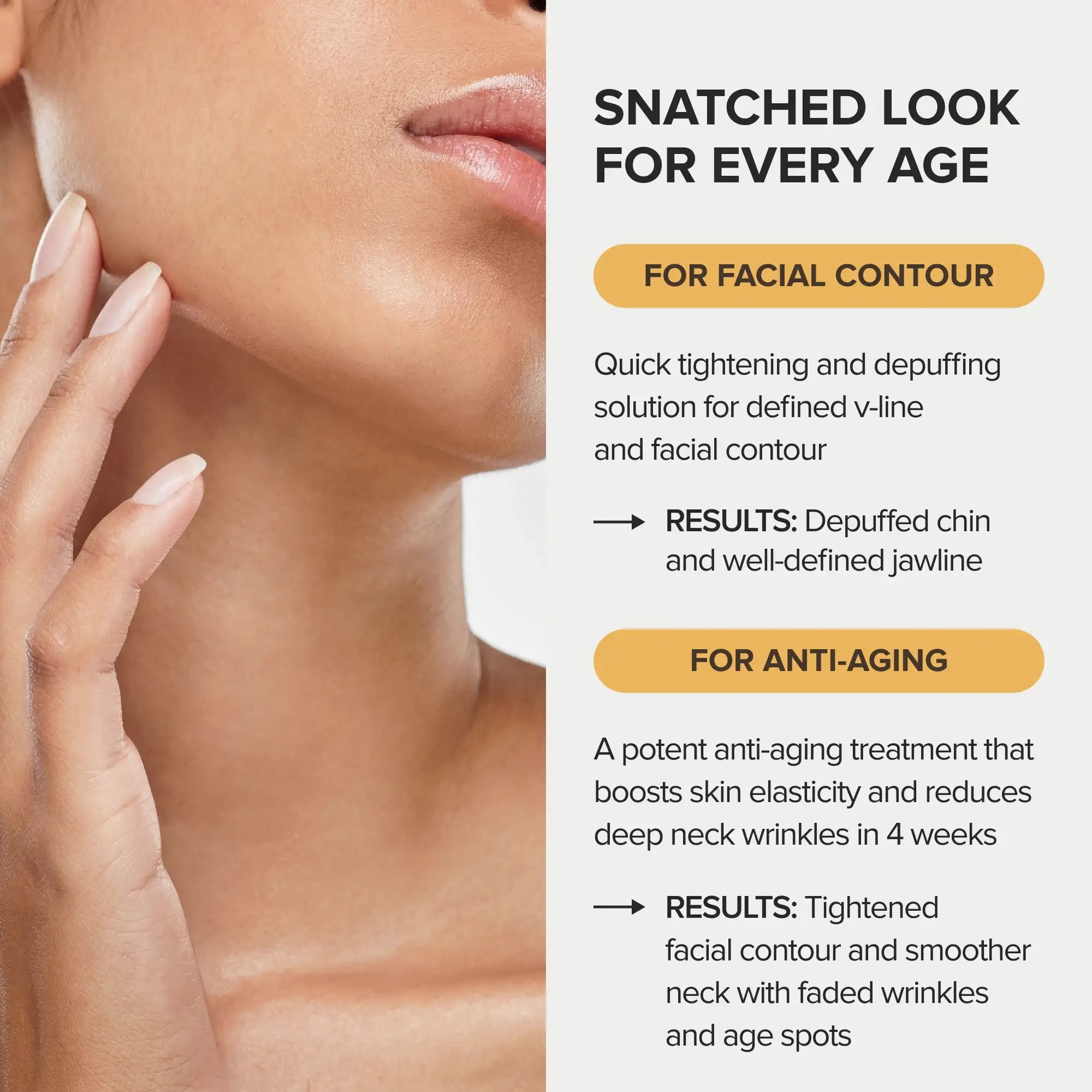 Maree 24K Gold V-Line Lifting Mask — fabric or material detail