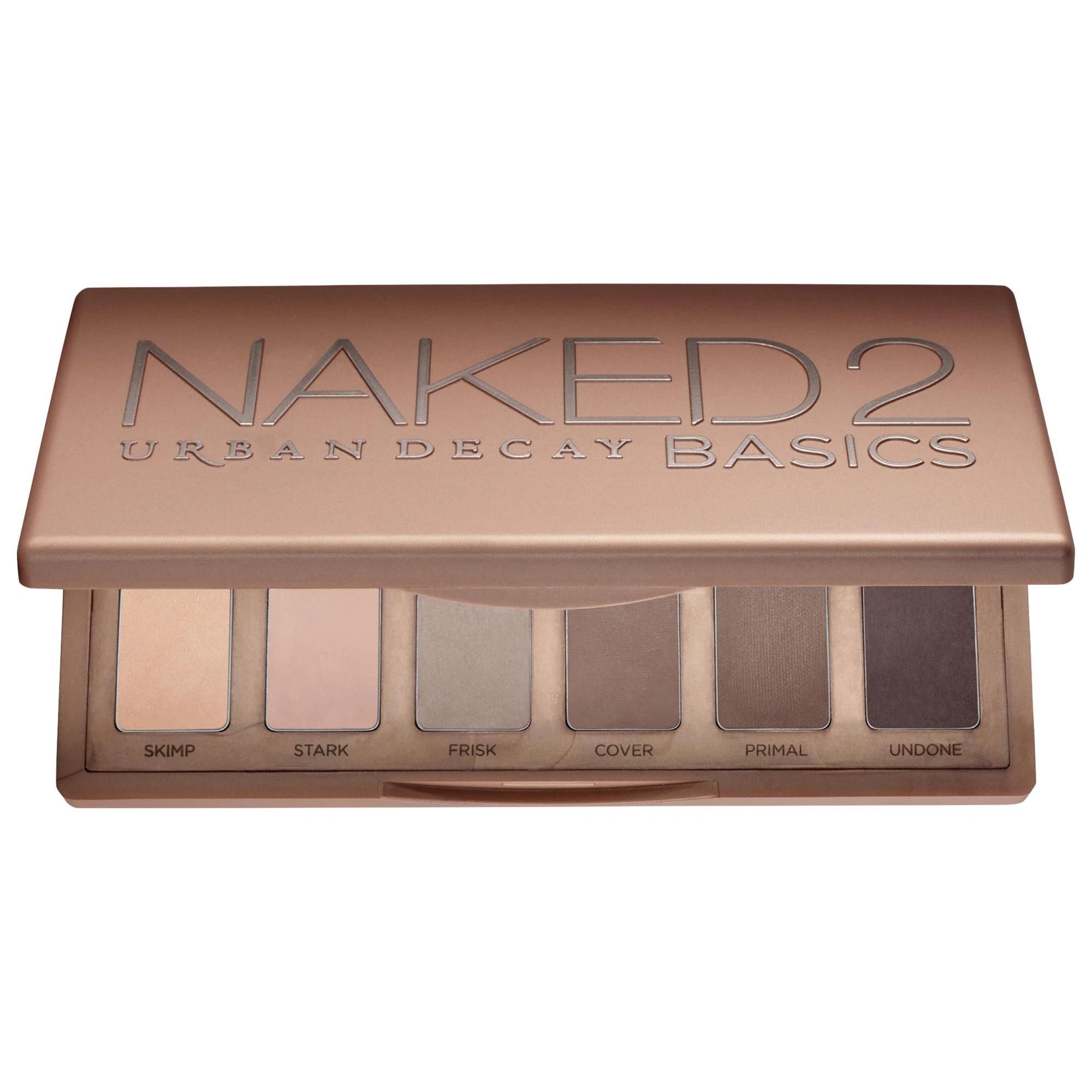 Naked2 Basics Matte Eyeshadow Palette by Urban Decay - 6 Neutral Taupe Shades, Travel-Friendly, Cruelty-Free Makeup