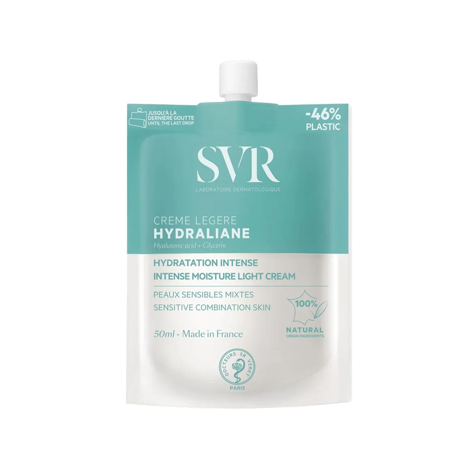 SVR Hydraliane: Sensitive Skin Facial Moisturizer - Lightweight Hydrating Cream, Gentle & Restores Moisture - 50ml