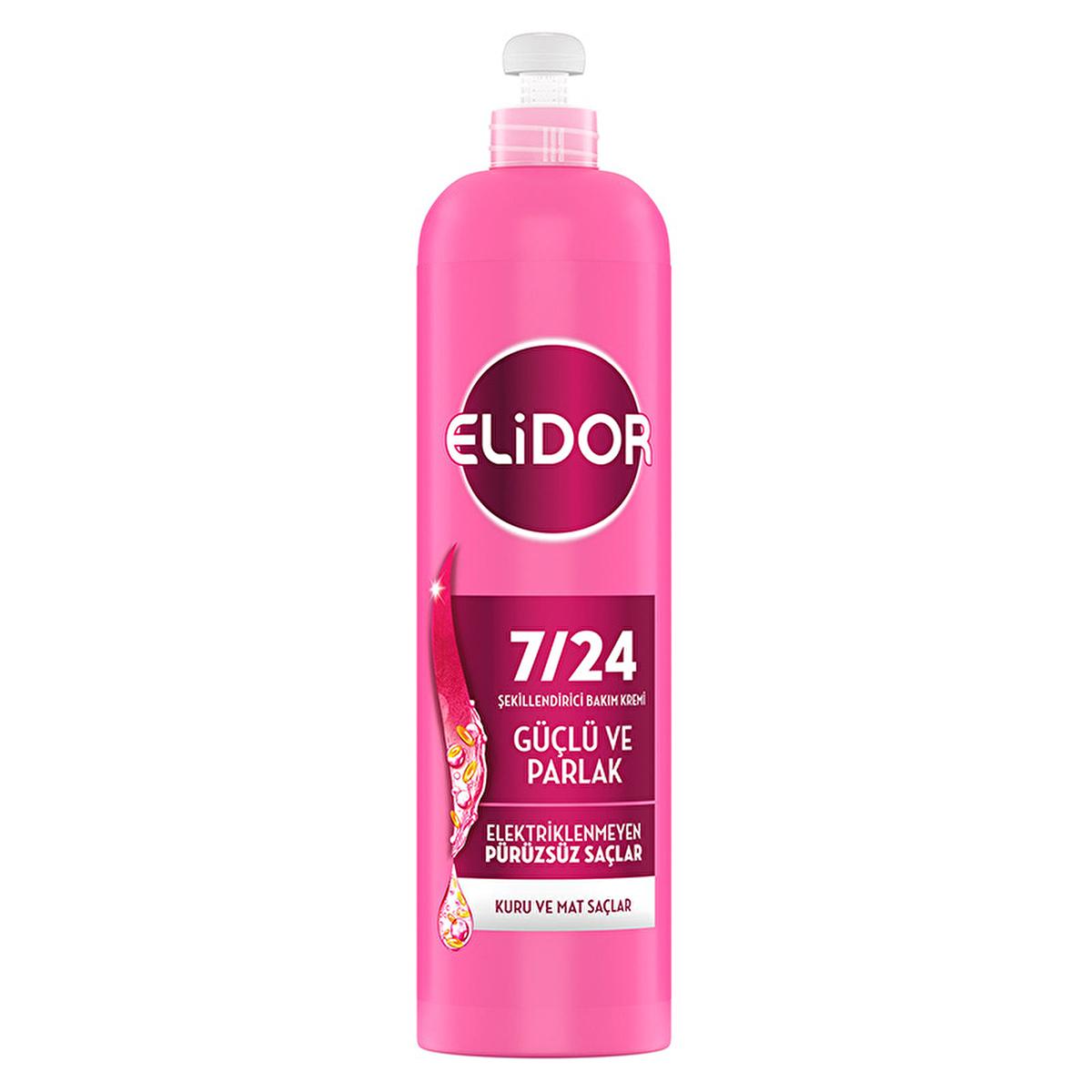 Elidor 7/24 Hair Care Cream - Nourishing, Anti-Frizz, Long-Lasting Shine for Dry & Dull Hair