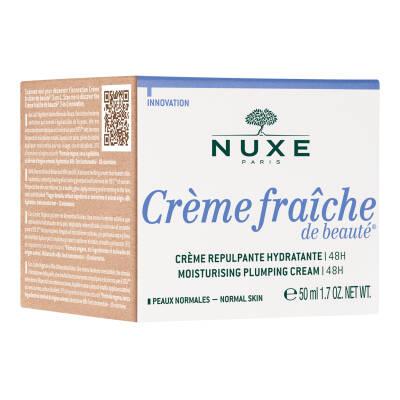 Nuxe Cr�me Fra”che: 48-Hour Hydrating Facial Moisturizer for Normal Skin | Botanical Plumping Cream with Sweet Almond Oil & Shea Butter