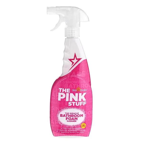 The Pink Stuff Bathroom Foam Cleaner: Vegan Limescale, Stain Remover, Adds Shine - Sparkling Clean Shower & Tile