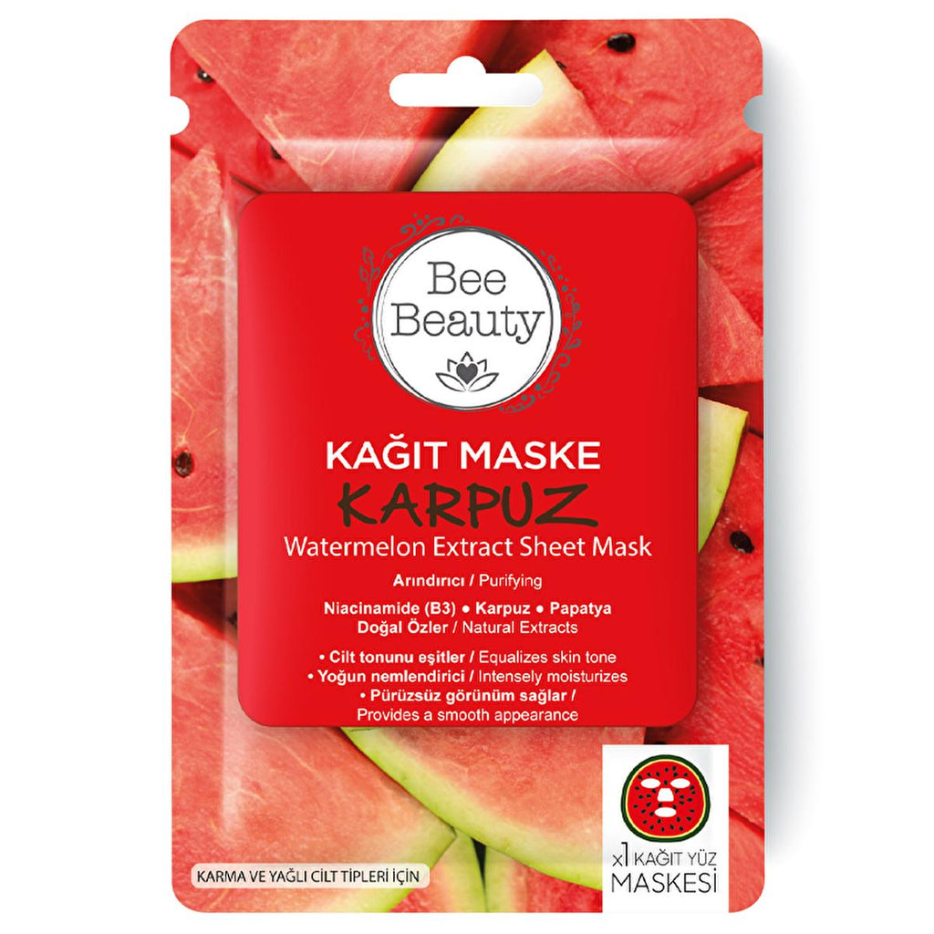 Bee Beauty Brightening Face Mask with Amino Acids & Niacinamide - Hydrating, Soothing, and Illuminating Sheet Mask for Radiant Skin