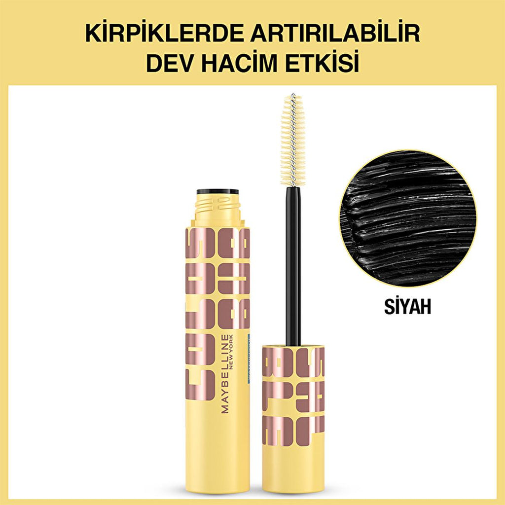 Maybelline Colossal Bubble Mascara - Extreme Volume, Clump-Free, 24HR Wear - Long Lasting Volumizing Mascara