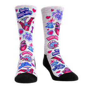 Rock 'Em Socks Valentine's Day - Dino Valentine's