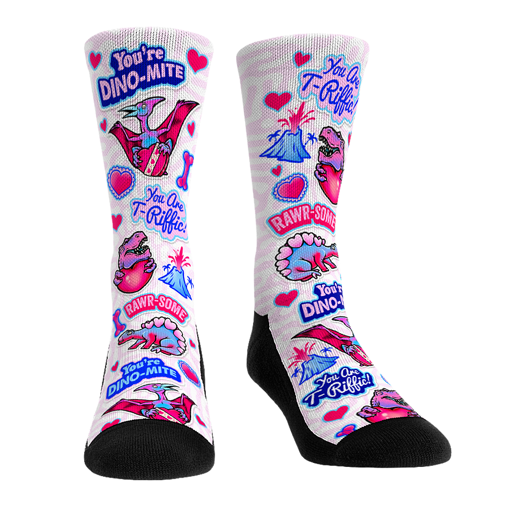 Rock 'Em Socks Rock 'Em Socks Valentine's Day - Dino Valentine's — main product shot