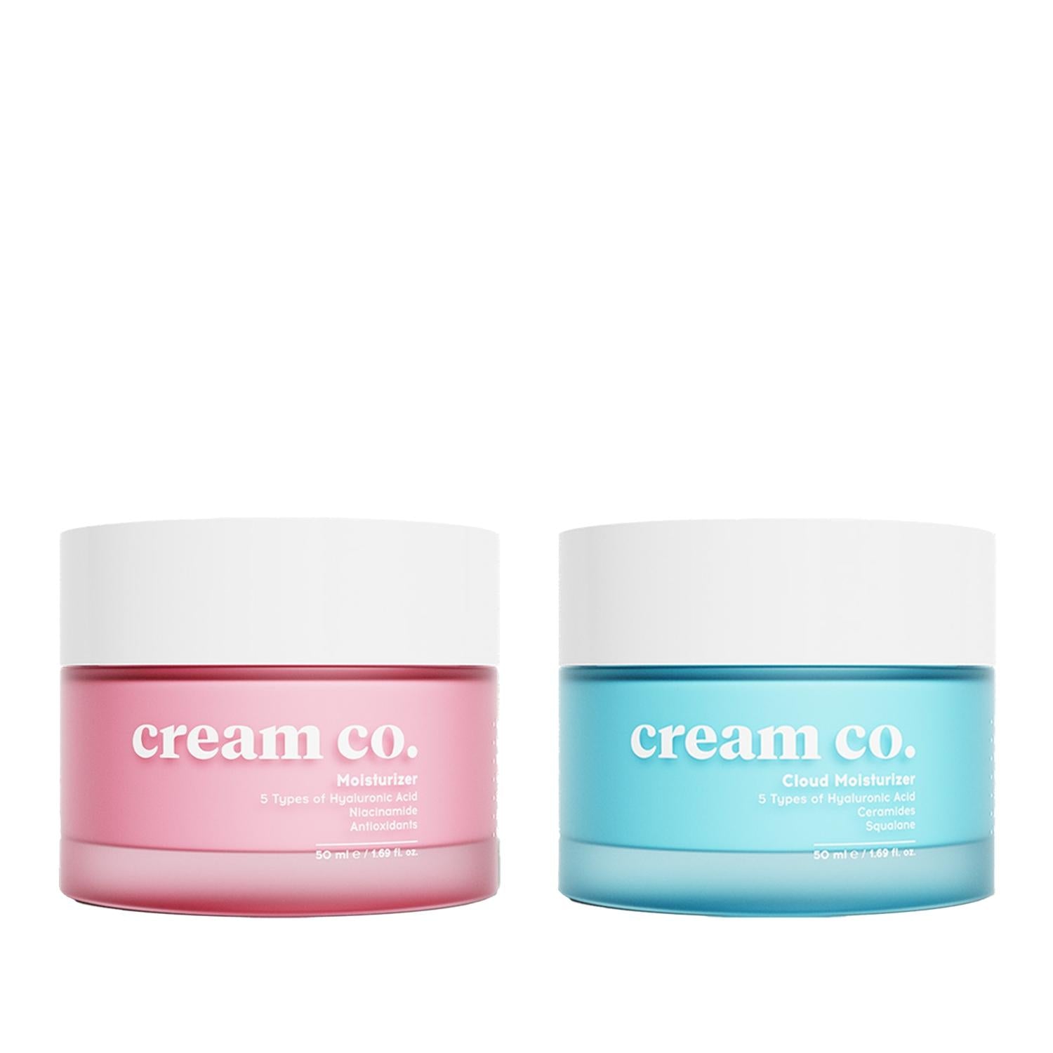Cream Co. Moisturizing & Repairing Cream Set: Hydrating Skincare Duo for Dry, Damaged Skin - Affordable Skin Repair Cream