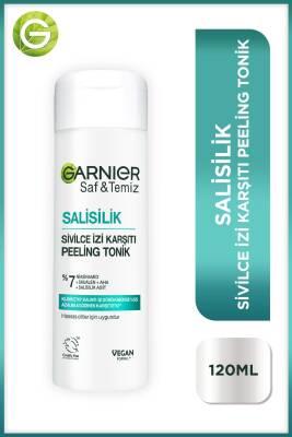 Garnier Salicylic Acid Anti-Acne Scar Peeling Toner: BHA & Niacinamide for Pore Minimizing, Skin Texture Improvement & Blemish Treatment