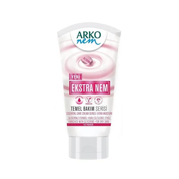 Arko Nem Cream Extra Moisturizing Glycerin - Moisturizing Cream for Dry Skin, Vegan & Paraben-Free