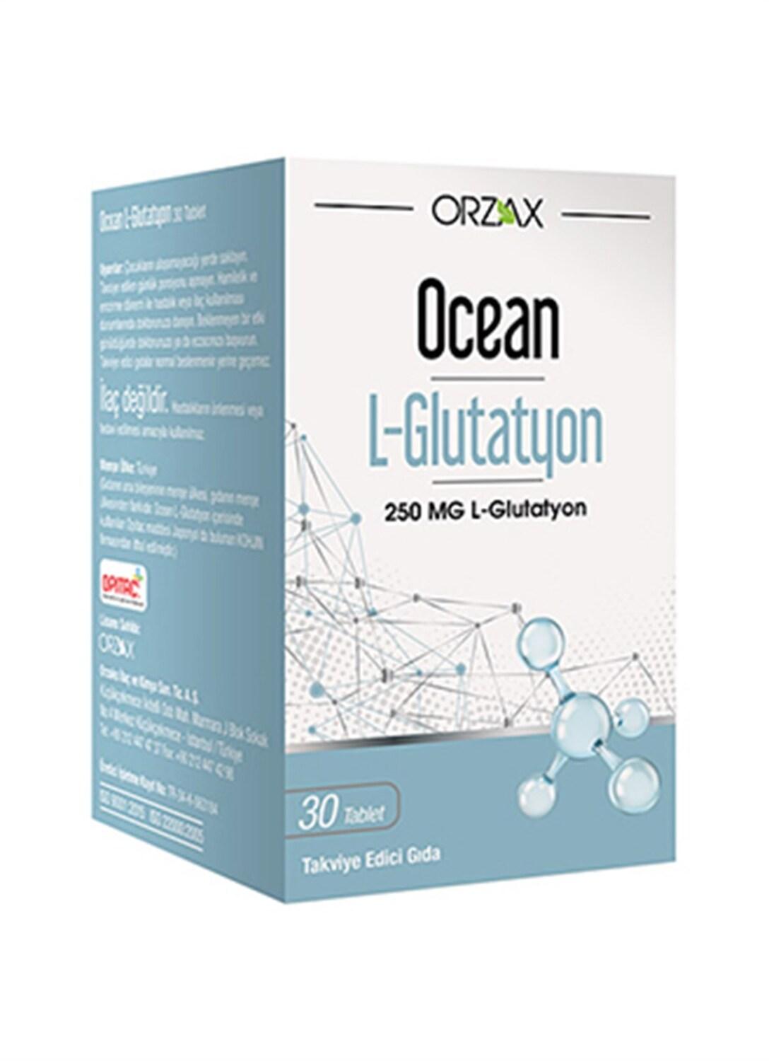 Ocean Nutrition L-Glutathione Supplement 250 mg - Antioxidant Support for Adults - 30 Tablets